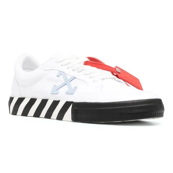 Zapatillas bajas Vulcanized «Blanco Negro Naranja»