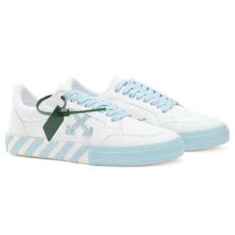 Zapatillas bajas Vulcanized «White Blue»