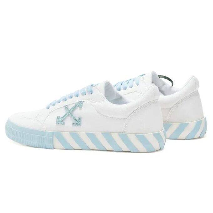 Zapatillas bajas Vulcanized «White Blue»