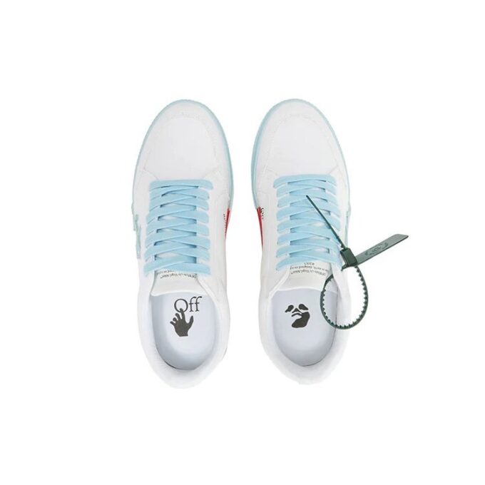 Zapatillas bajas Vulcanized «White Blue»