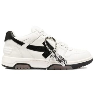 Zapatillas casuales con costuras Negro/Blanco