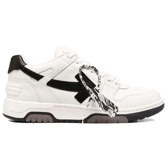 Zapatillas casuales con costuras Negro/Blanco