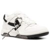 Zapatillas casuales con costuras Negro/Blanco