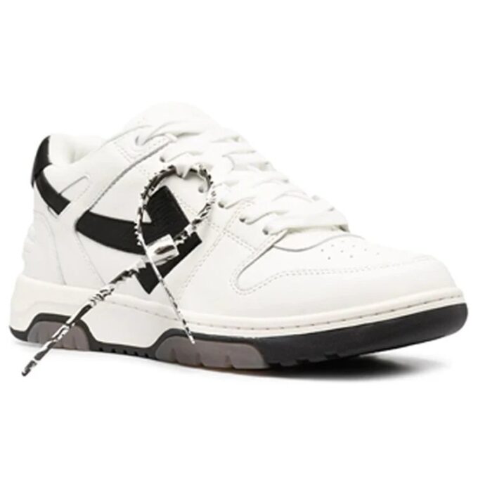 Zapatillas casuales con costuras Negro/Blanco