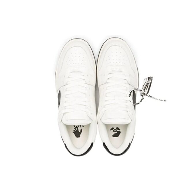 Zapatillas casuales con costuras Negro/Blanco