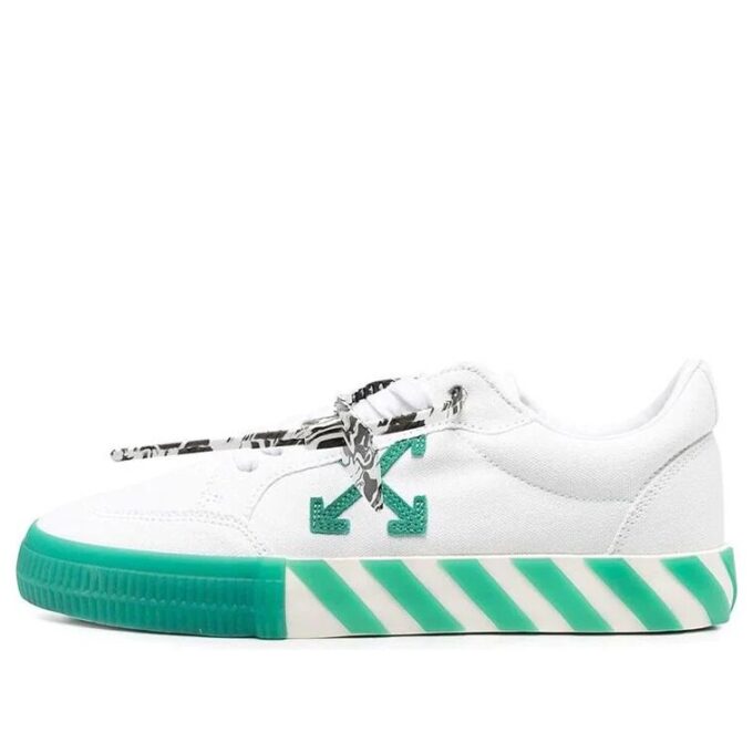 Zapatillas casuales de caña baja vulcanizadas Blanco/Verde