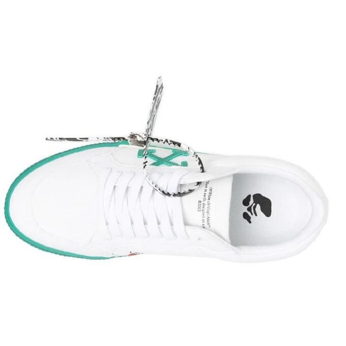 Zapatillas casuales de caña baja vulcanizadas Blanco/Verde