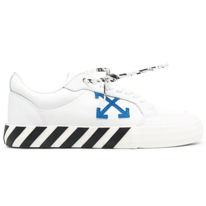 Zapatillas casuales vulcanizadas, blancas/azules