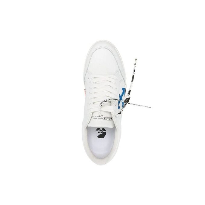 Zapatillas casuales vulcanizadas, blancas/azules