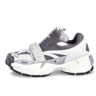 Zapatillas con paneles de colores «Gris oscuro-Blanco»