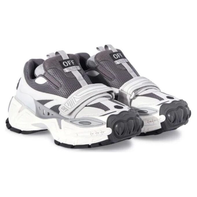 Zapatillas con paneles de colores «Gris oscuro-Blanco»