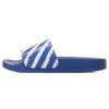 Zapatillas con rayas diagonales azul/blanco