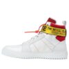 Zapatillas de caña alta «Blanco Rojo»