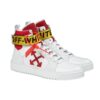 Zapatillas de caña alta «Blanco Rojo»