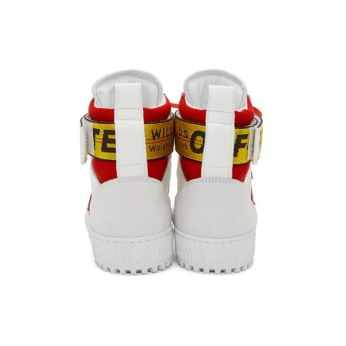 Zapatillas de caña alta «Blanco Rojo»