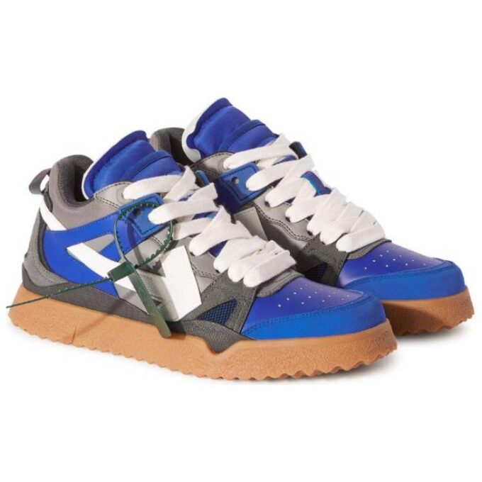 Zapatillas de caña media Sponge «Azul Blanco Gris Beige»