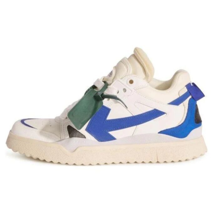 Zapatillas de caña media Sponge «Blanco Azul»