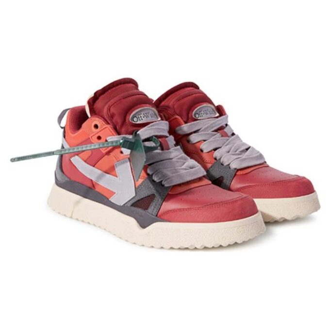 Zapatillas de caña media Sponge «Rojo Gris»