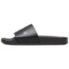 Zapatillas de casa informales con estampado de logotipo «Negro Azul»