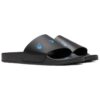 Zapatillas de casa informales con estampado de logotipo «Negro Azul»