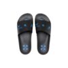 Zapatillas de casa informales con estampado de logotipo «Negro Azul»