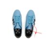 Zapatillas de cuero con estampado de cocodrilo de Off-White «Azul y blanco»