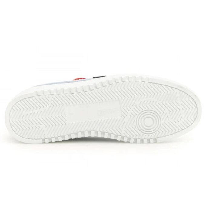 Zapatillas de cuero con estampado de cocodrilo de Off-White «Azul y blanco»