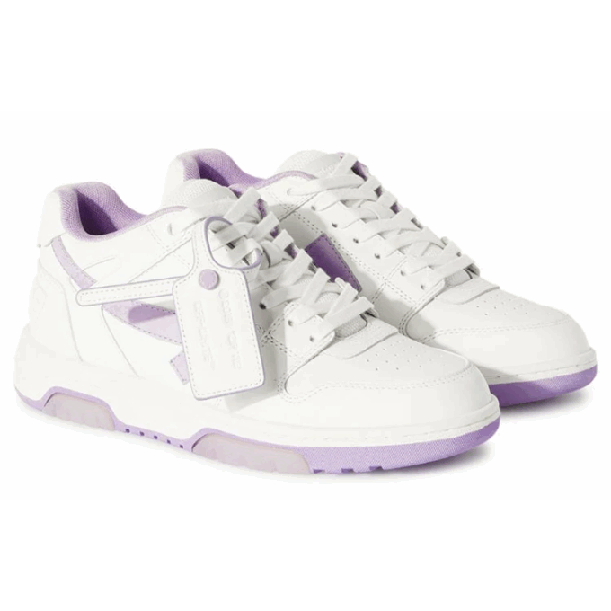 Zapatillas de cuero Off-White Out Of Office «White Purple»