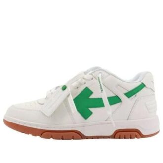 Zapatillas de cuero Out Of Office «Blanco, verde brillante y rojo Rrick»