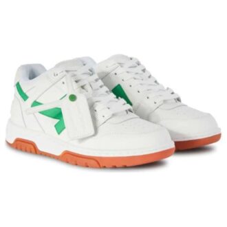 Zapatillas de cuero Out Of Office «Blanco, verde brillante y rojo Rrick»