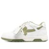Zapatillas de cuero Out Of Office «Blanco Verde Oliva»