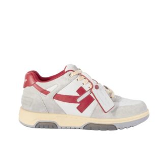 Zapatillas de cuero Out Of Office «Gris Blanco Rojo»