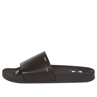 Zapatillas de goma 1001 Negro Blanco Negro