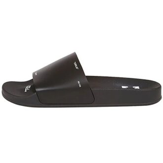 Zapatillas de goma 1001 Negro Blanco Negro