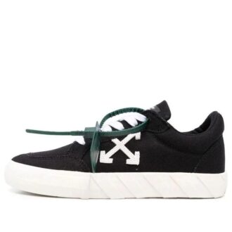 Zapatillas de lona bajas Off-White Vulc «Negro, blanco y naranja»