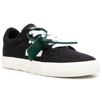 Zapatillas de lona bajas Off-White Vulc «Negro, blanco y naranja»
