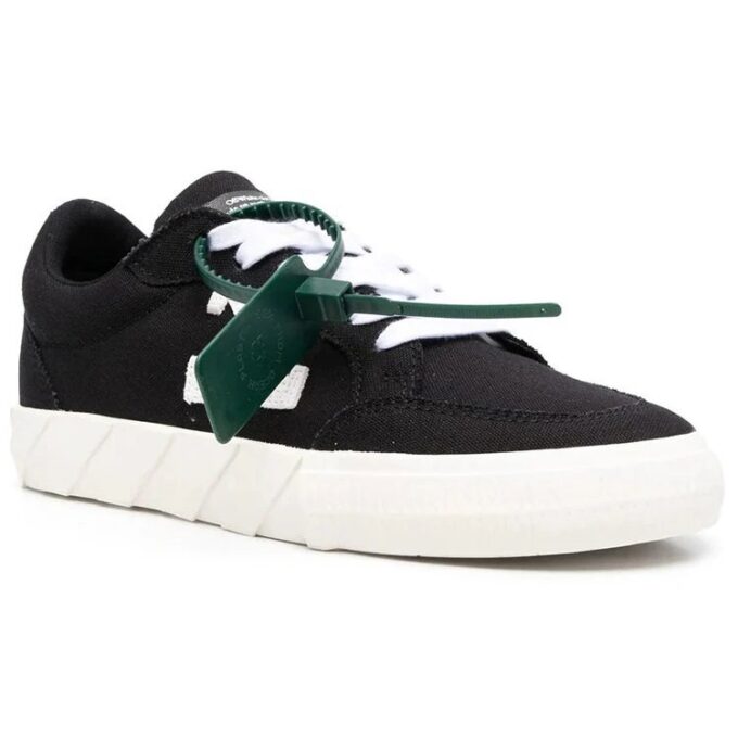 Zapatillas de lona bajas Off-White Vulc «Negro, blanco y naranja»