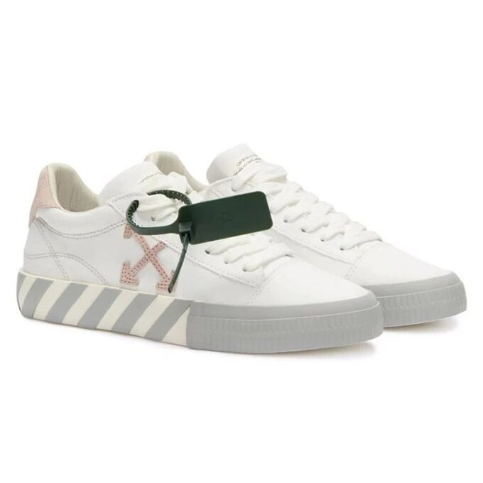 Zapatillas de lona Off-White Vulc Low «Blanco Rosa Gris»