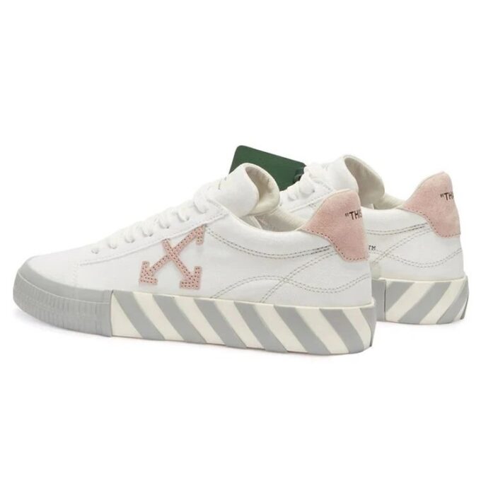 Zapatillas de lona Off-White Vulc Low «Blanco Rosa Gris»