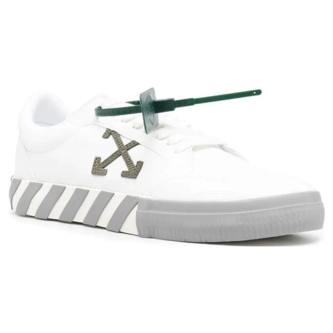 Zapatillas de lona Vulc Low «Blanco Gris Naranja»