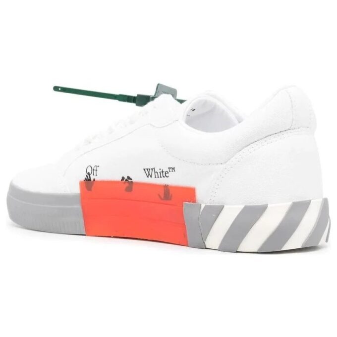 Zapatillas de lona Vulc Low «Blanco Gris Naranja»