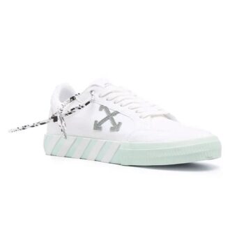 Zapatillas de lona Vulcanized baja «Blanco Verde Naranja»