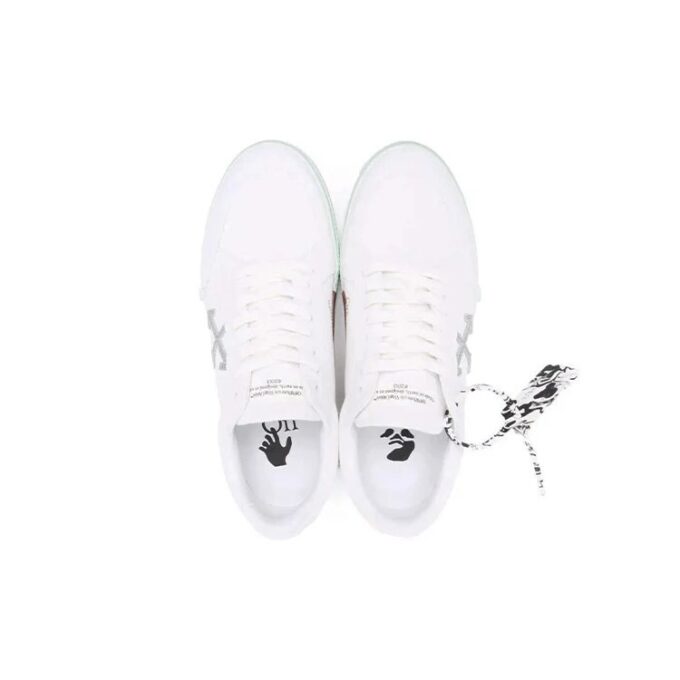 Zapatillas de lona Vulcanized baja «Blanco Verde Naranja»