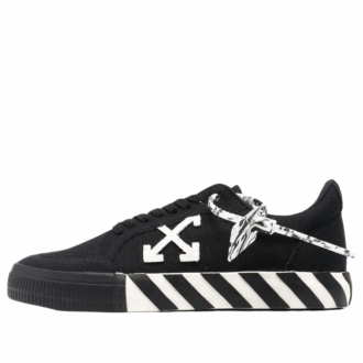 Zapatillas de lona Vulcanized bajas «Negro Blanco Naranja»