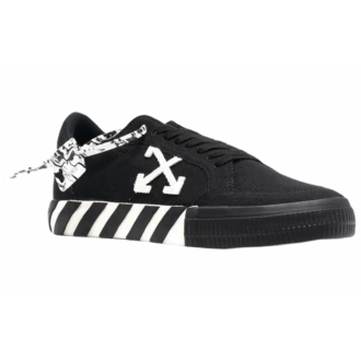 Zapatillas de lona Vulcanized bajas «Negro Blanco Naranja»