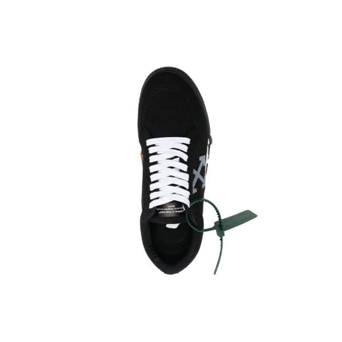 Zapatillas de lona Vulcanized bajas «Negro Blanco Naranja»