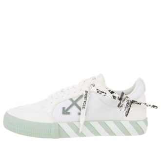 Zapatillas de lona Vulcanized de caña baja «Blanco Verde»