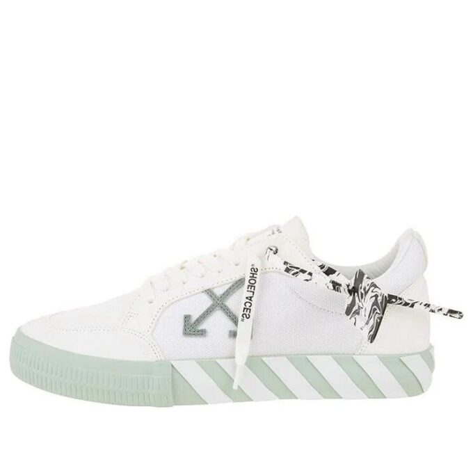 Zapatillas de lona Vulcanized de caña baja «Blanco Verde»