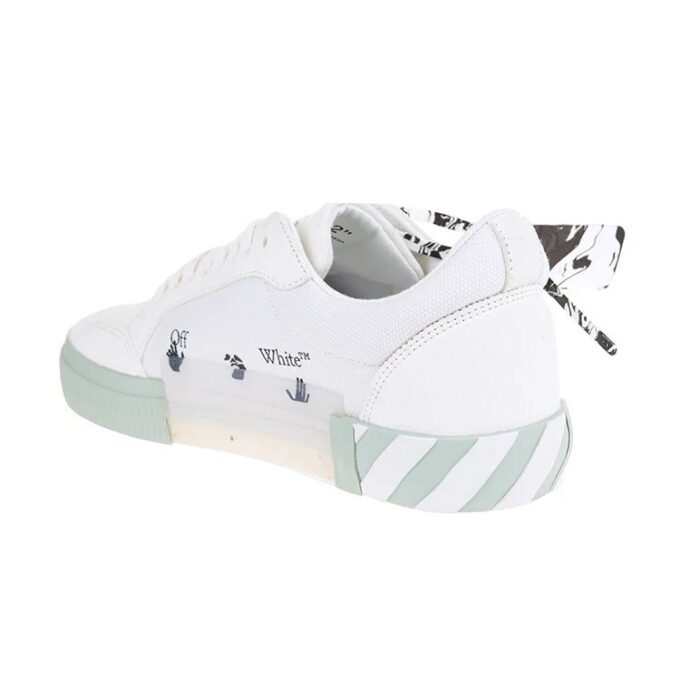 Zapatillas de lona Vulcanized de caña baja «Blanco Verde»