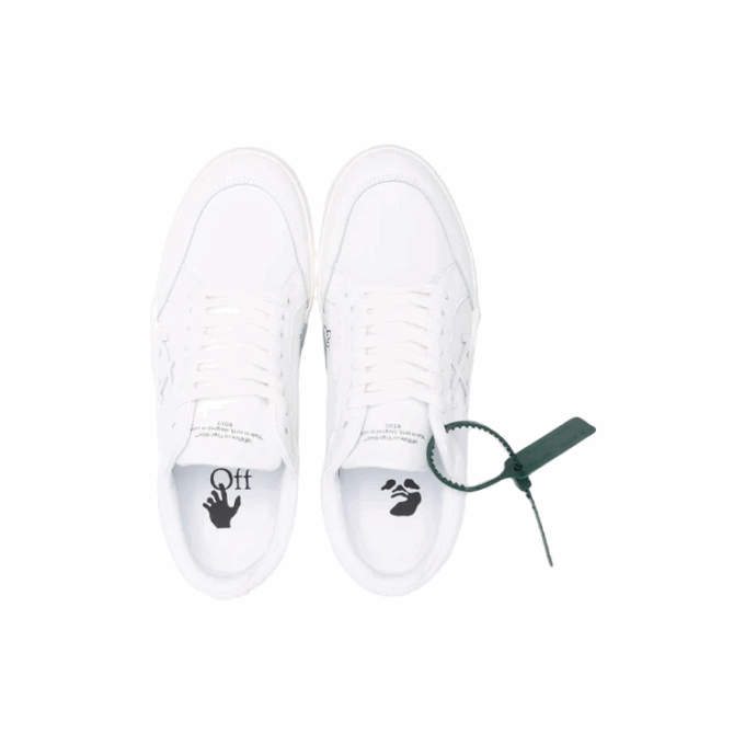 Zapatillas de lona Vulcanized de caña baja «Blanco Verde»